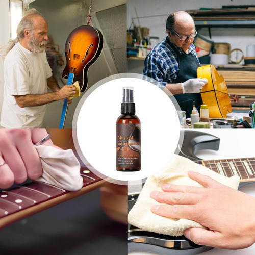 Kit De Limpieza Para Guitarra T, Pulido Y Cuidado Del Aceite