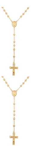 Collar Con Colgante En Forma De Crucifijo Cadena De Plata 2