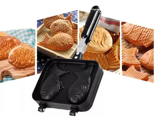 Sartén Para Gofres Con Forma De Pescado Taiyaki, Antiadheren