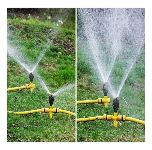 - Aspersor De Césped Rociador De Agua Giratorio Automático