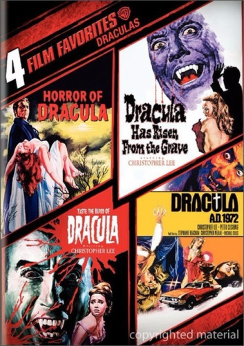 Dvd Dracula Coleccion / De Hammer Films / Incluye 4 Films