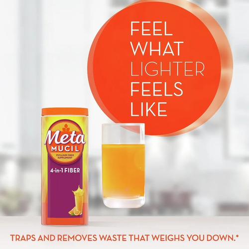 Imagen 2 de 3 de Metamucil Fibra Control Apetito Digestion 1.36kg Meta Mucil