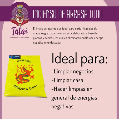 Incienso En Polvo Arraza Todo Tatai Paquete Con 12 Sobres