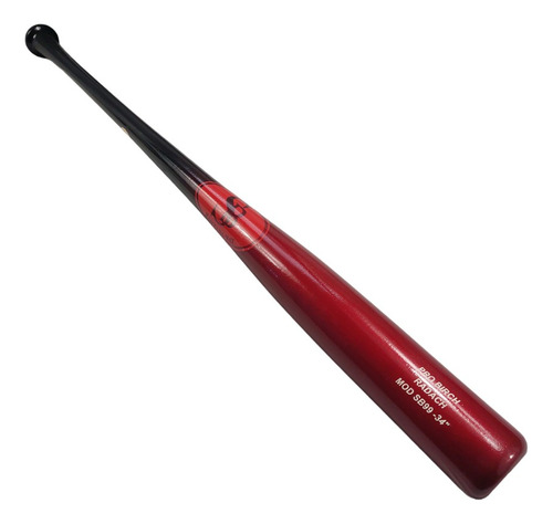 Bat De Beisbol Madera Pro Birch 34 Rojo By Santana Bats