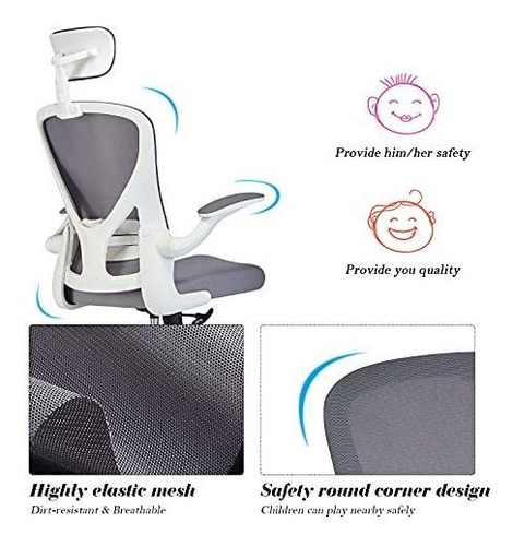 Imagen 7 de 9 de Silla De Oficina Ergonómica Omusa-pdi, Silla De Computadora