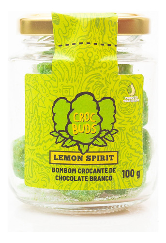 Pote De Chocolate Artesanal Lemon Spirit 100g