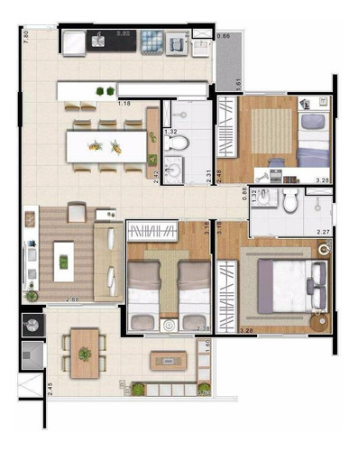 Apartamento À Venda Em Cambuí - Ap000071