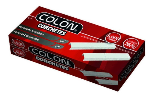 Caja Corchetes 26/6 5000 Und Colon