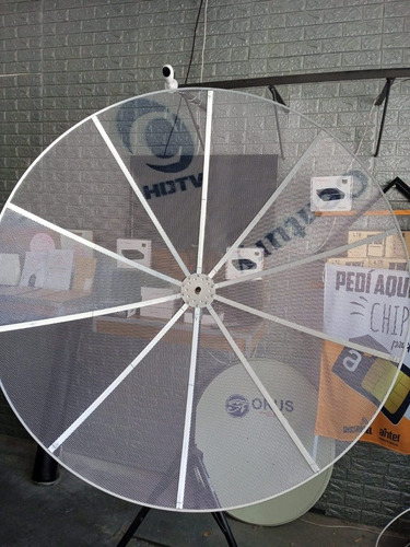 Imagen 6 de 6 de Antena Satelital Banda C Y Ku, 1.70 Mts + Cable Rg6 + Lnb