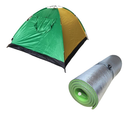 Imagen 1 de 10 de Combo Carpa Camping 6 Personas Y Colchoneta Camping Confort