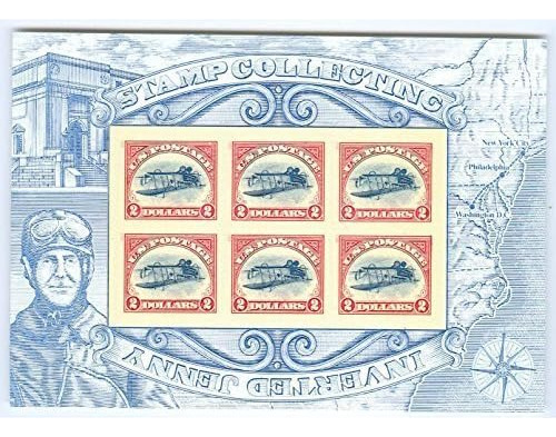 Inverted Jenny, Full Pane Of 6 X $2 Postage Stamps, Usa...