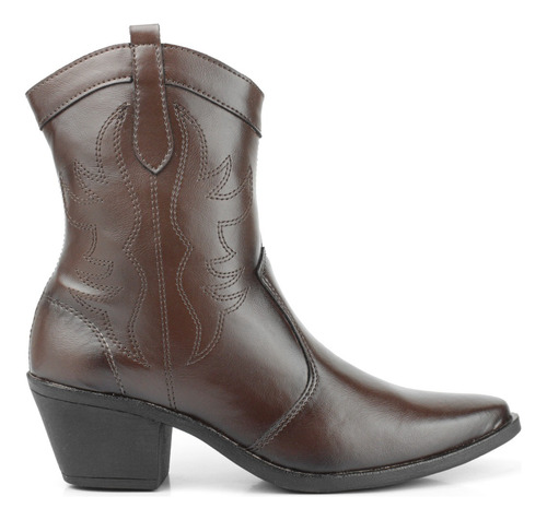 Bota Montaria Feminina Zíper Country Barato Peão