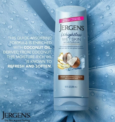 Jergens Wet Skin Refreshing Coconut Oil Bodylotion 10floz(2)