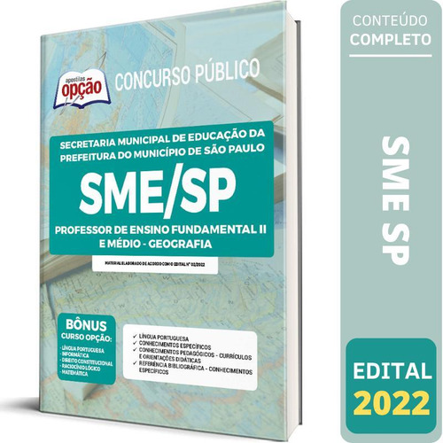 Apostila Concurso Sme Sp - Professor 2 E Médio - Geografia