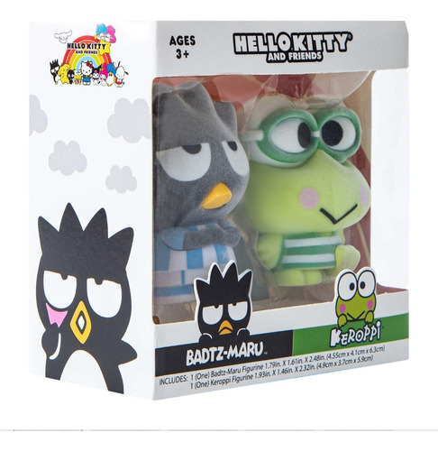 Hello Kitty & Friends 2 Pack Badtz Maru Y Keroppi Ternurines