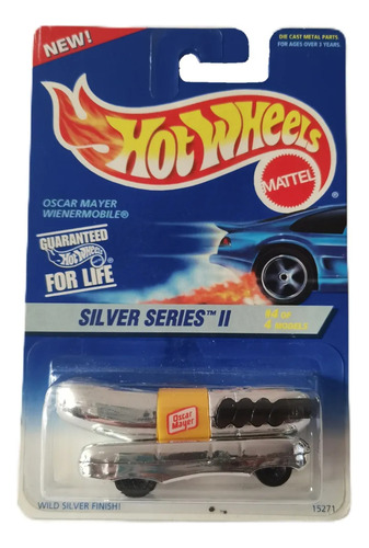 1:64 Mattel Auto Weienermobile Oscar Mayer Salchicha Hot Dog Cromado