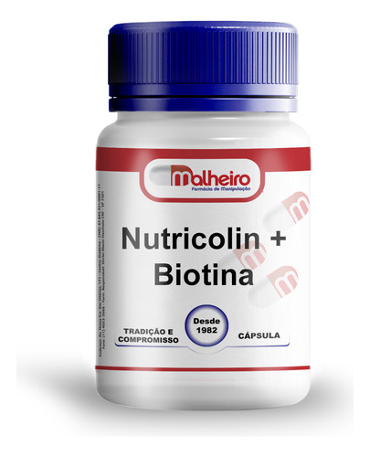 Nutricolin 300 Mg + Biotina 10 Mg 30 Cápsulas
