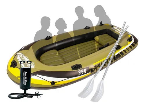 Bote Gomon Inflable 350 3m 2 Remos Inflador Suj P moto