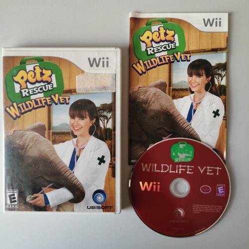 Petz Rescue Wildelife Vet Juegazo Completo Wii Veterinario 