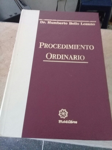 Libro De Derecho (procedimiento Ordinario)