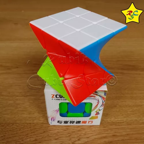 Cubo Magico 3x3x3 Twisty Torção Torre Diferente Cor Da Estrutura Stickerless