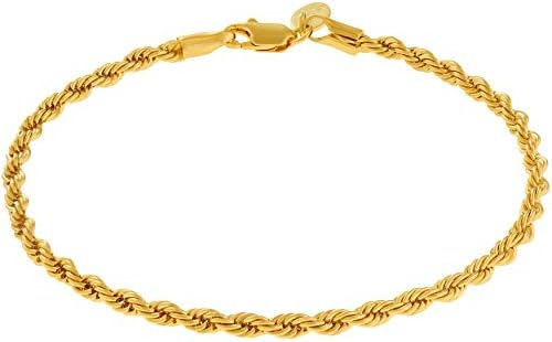 Lifetime Jewelry Tobillera De Cadena De Cuerda De 4 Mm Para
