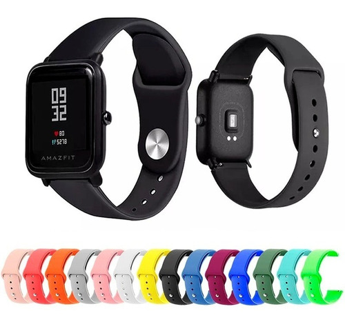 Pulseira Silicone Amazfit Bip P70 P80 20mm E063