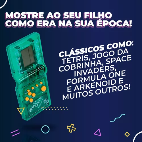 Jogo Brick Game 9999 Em 1 Mini Game Portátil Unidade Sortido