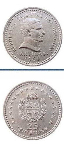 Lote De 31 Monedas De Uruguay 25 Centesimos Año 1960