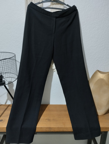 Pantalon Sastrero Negro Gran Calidad De Diseñadora T 40