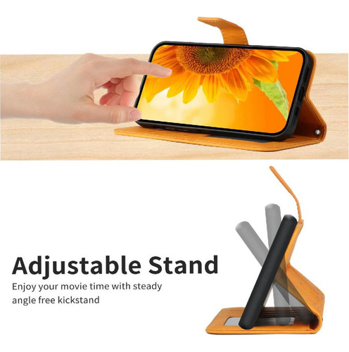 Funda For Xiaomi Redmi 14c Con Un Largo Cordón De Cuero