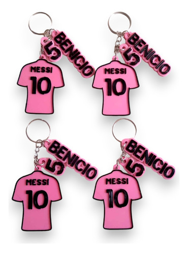 Llavero X25 Messi Inter Miami Camiseta Personalizado Nombre