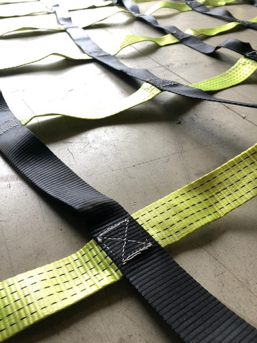 Rede Tela Segurança De Carga Caminhão 3x3 Mts Cinta De 50mm