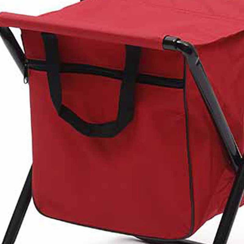 Silla Plegable Para Acampar Al Aire Libre Con Bolsa Roja