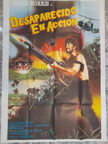 Afiche Or - Desaparecido En Accion- Chuck Norris- Doble