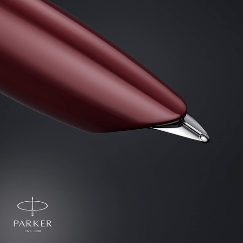 Pluma Estilografica Parker 51 | Barril Color Burdeos Con ...