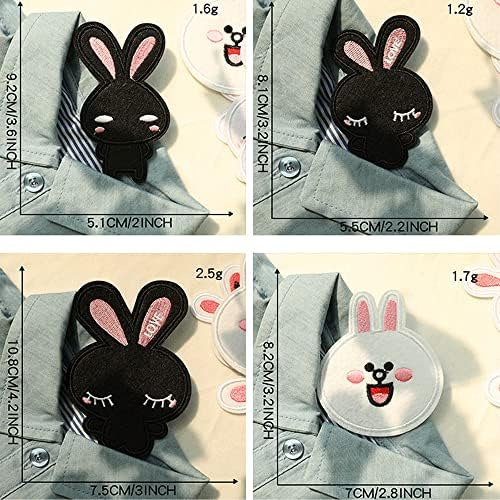 Parches Termoadhesivos De Conejo Para Decoración De Ropa, Bo