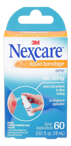 Nexcare Spray De Vendaje Líquido De 0.61 Oz (paquete De 3)