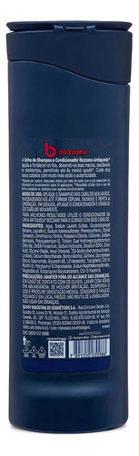 Shampoo Antiqueda Para Cabelo 3x1 Bozzano 325ml - 2 Unidades