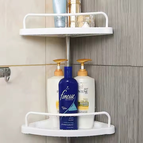 Estante Esquinero Baño Inoxidable Organizado- Sin Taladro Blanco