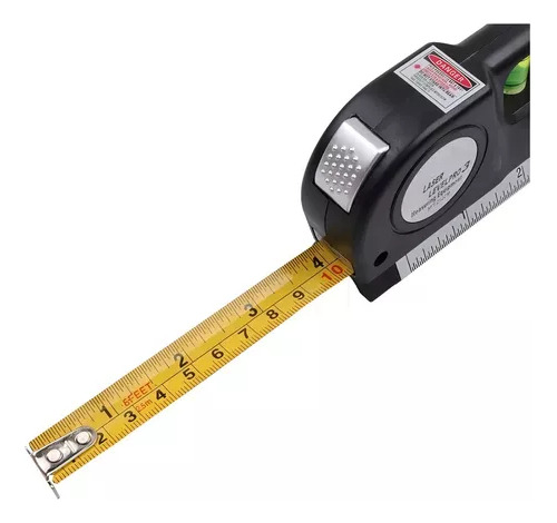 Nível A Laser 3 Linhas E Trena Régua Nivelador