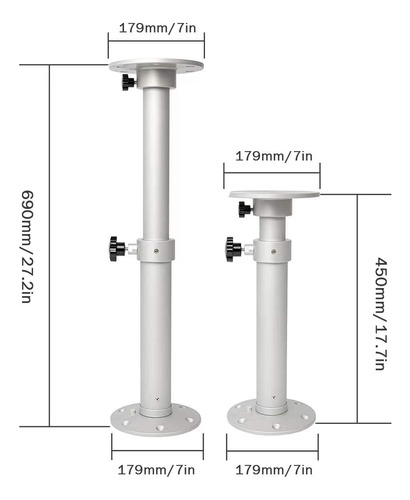 Soporte De Base De Mesa Ajustable Flylin Desmontable Para