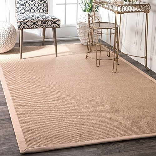 Nuloom Laurel Máquina De Tejido De Yute Alfombras, 5' X