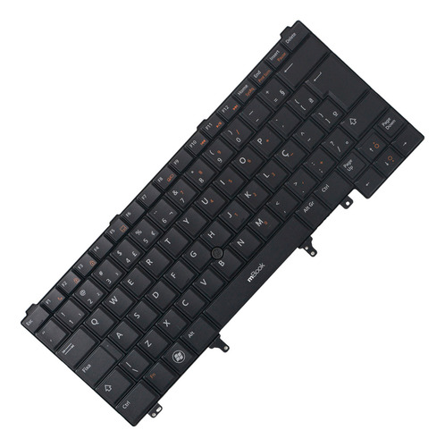 Teclado Para Dell Latitude E6320, E5420, E5430 Br Com Point Cor Preto Idioma Português Brasil