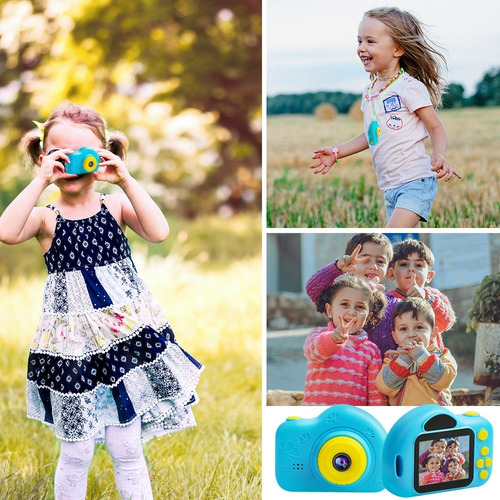 Cámara Para Niños, Azul Cámara De Video Digital Para Niños
