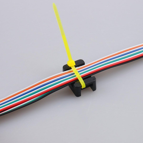 Sillín De Montaje Para Brida De Cables, 100 Unidades De Plás
