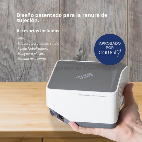 Nebulizador Pistón Yuwell Maverick Máscara Adulto Niño 403b