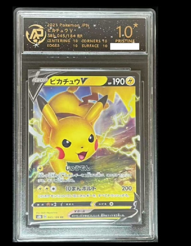 Carta Pokemon Ptcg Pikachu V 2021 Rr Graduada - Grado Belo Pikachu V S8b 045/184 Rr Jpn