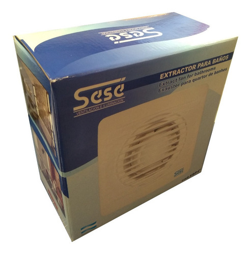 Imagen 3 de 10 de Extractor De Baño (4 Pulgadas) Sese Blanco E.a