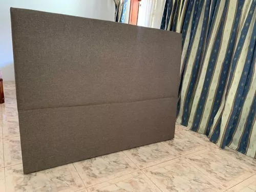 Imagen 6 de 8 de Respaldo De Sommier Liso 2.00 Lino,chenille Y Pana Antmancha